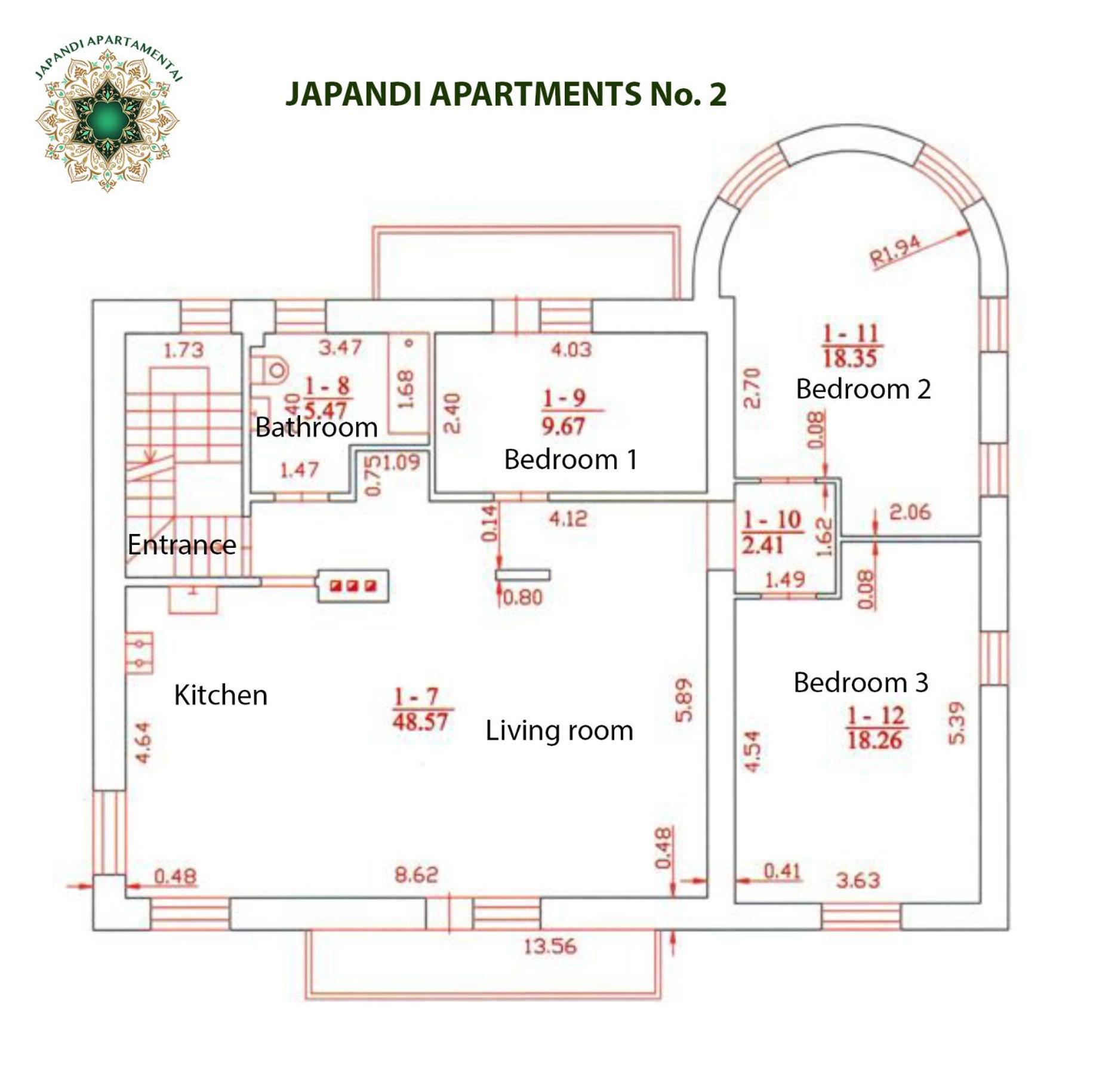 Japandi Apartamentai Каунас Екстериор снимка